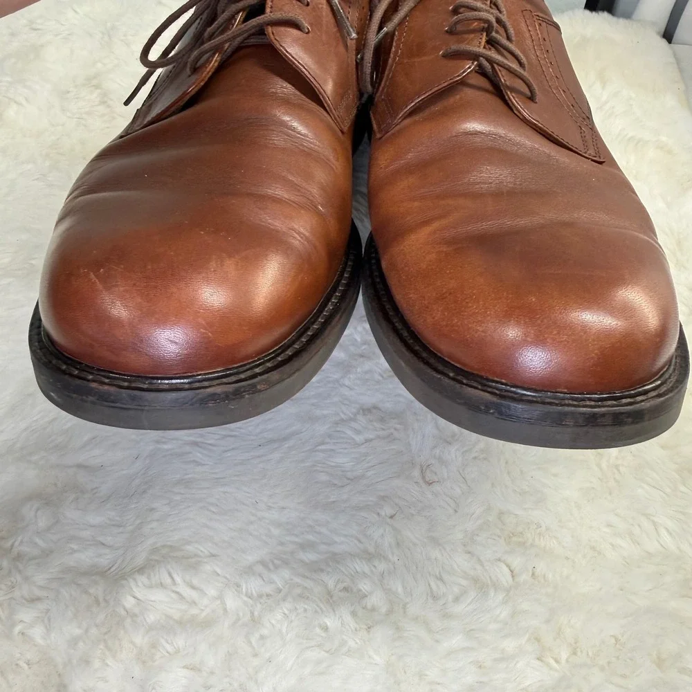 Johnston & Murphy Passport Brown Leather Dress Shoes Classic Lace-Up Oxford 11.5